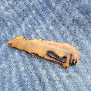 Coyote/Fox Pendant - Made From Bone Or Similar Material